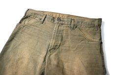 画像2: 00s Used Dickies Duck Carpenter Pants Moss (2)