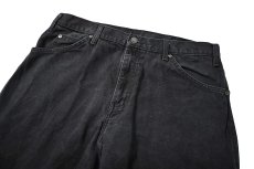 画像2: 11' Used Dickies Duck Carpenter Pants Black (2)