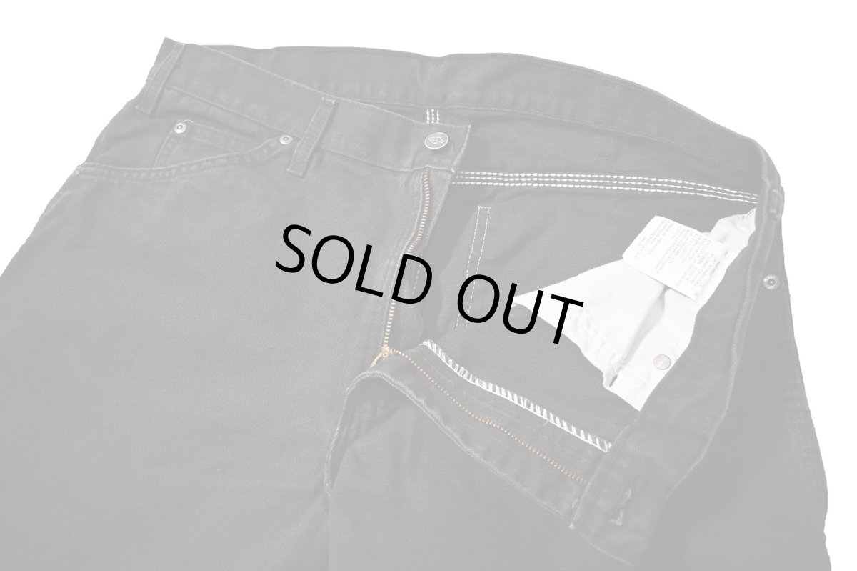 画像5: 14' Used Dickies Duck Carpenter Pants Black (5)