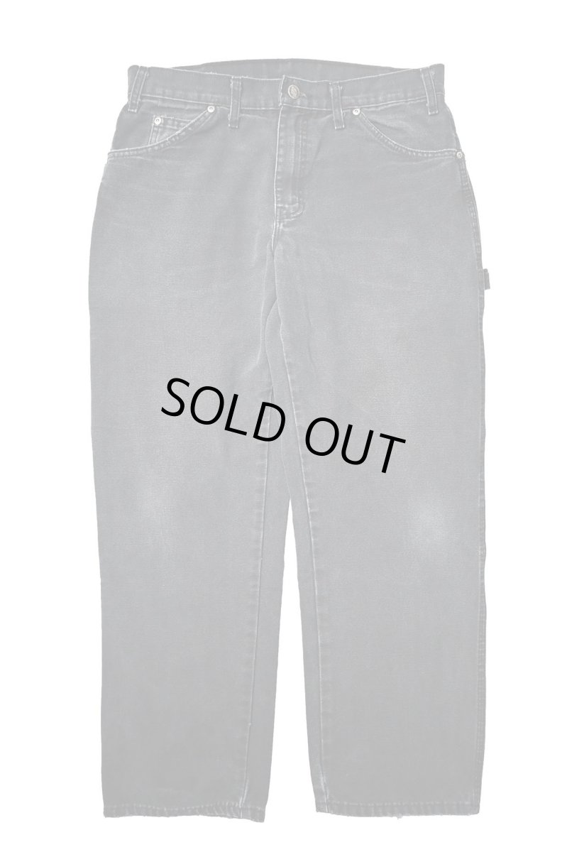 画像1: 00s Used Dickies Duck Carpenter Pants Black (1)