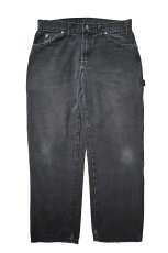 画像1: 00s Used Dickies Duck Carpenter Pants Black (1)