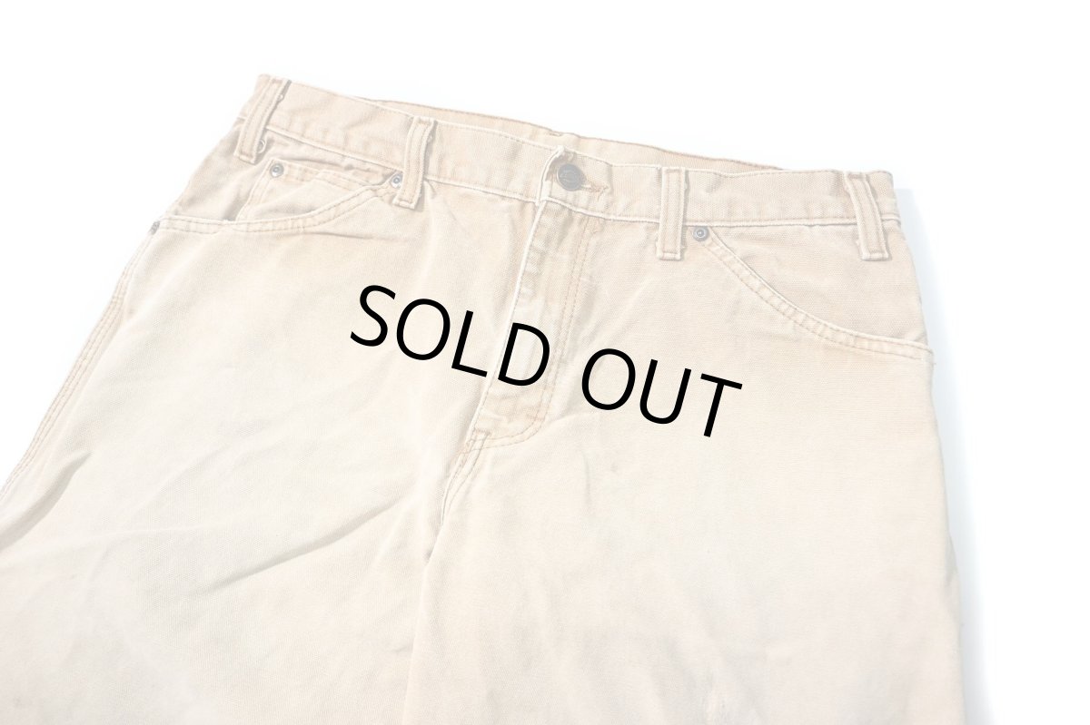 画像2: 00s Used Dickies Duck Carpenter Pants Brown (2)