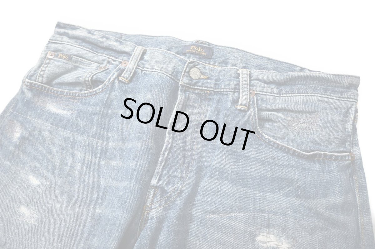 画像2: Used Polo Ralph Lauren Denim Pants Varick Slim Straight ラルフローレン (2)