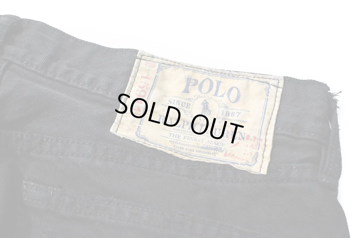 画像5: Used Polo Ralph Lauren Denim Pants Boot Cut 750 Black ラルフローレン (5)