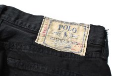 画像5: Used Polo Ralph Lauren Denim Pants Boot Cut 750 Black ラルフローレン (5)