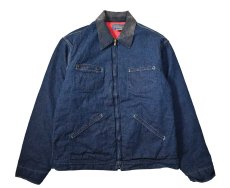 画像1: 70s Used Osh Kosh Quilt Lined Denim Work Jacket made in USA (1)