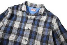 画像2: 60s Used McGregor Wool Open Collar Shirt made in USA (2)