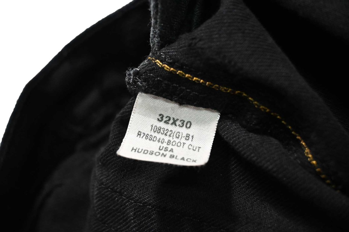 画像9: Used Polo Ralph Lauren Denim Pants Boot Cut 750 Black ラルフローレン (9)