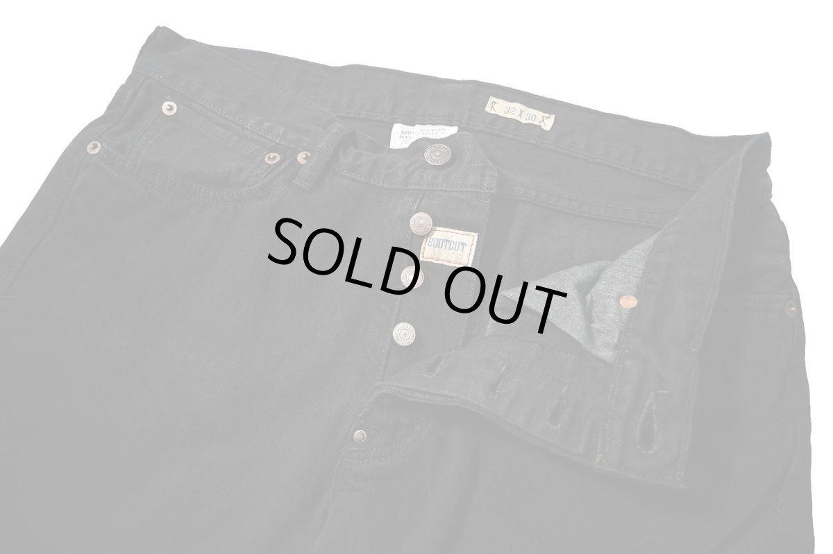 画像6: Used Polo Ralph Lauren Denim Pants Boot Cut 750 Black ラルフローレン (6)