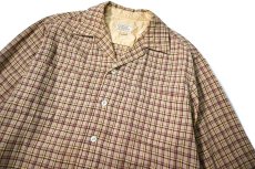 画像2: 50-60s Used Chippewa Woolen Mills Wool Open Collar Shirt (2)