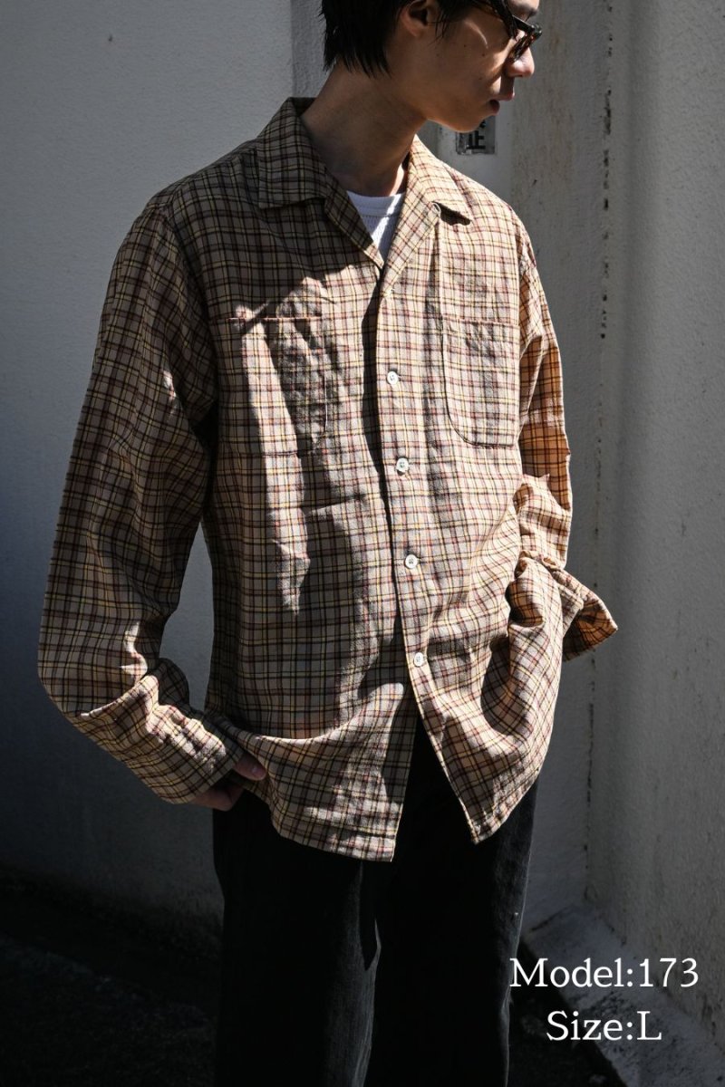 画像5: 50-60s Used Chippewa Woolen Mills Wool Open Collar Shirt (5)