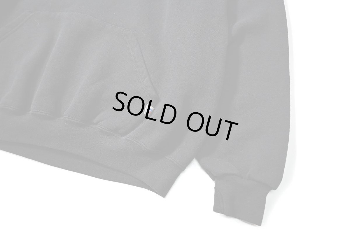 画像3: 00s Used Russell Athletic Blank Sweat Hoodie Black (3)