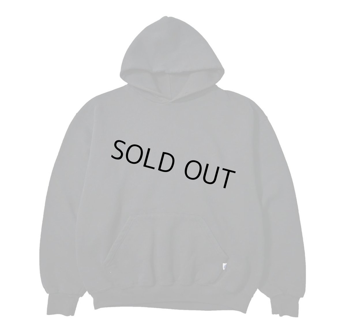 画像1: 00s Used Russell Athletic Blank Sweat Hoodie Black (1)