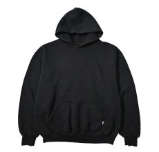 画像1: 00s Used Russell Athletic Blank Sweat Hoodie Black (1)