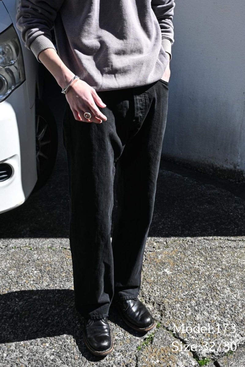 画像10: Used Polo Ralph Lauren Denim Pants Boot Cut 750 Black ラルフローレン (10)