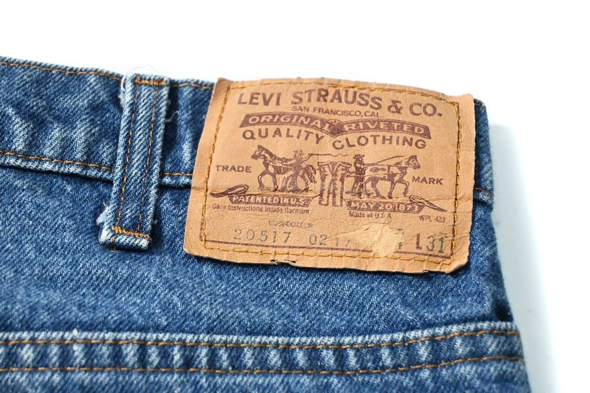 画像5: 80s Used Levi's 517 Cut Off Denim Pants made in USA リーバイス (5)