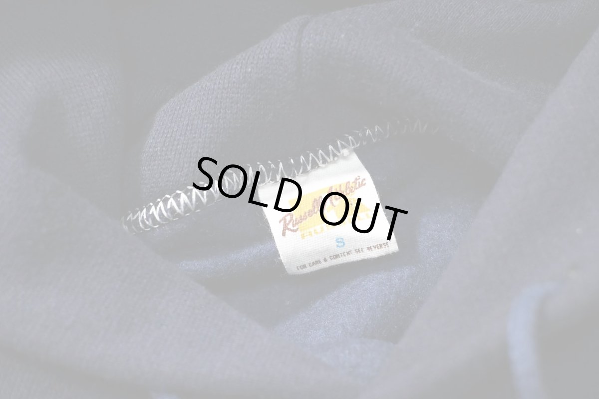 画像4: 70-80s Deadstock Russell Athletic Blank Sweat Hoodie Navy made in USA (4)