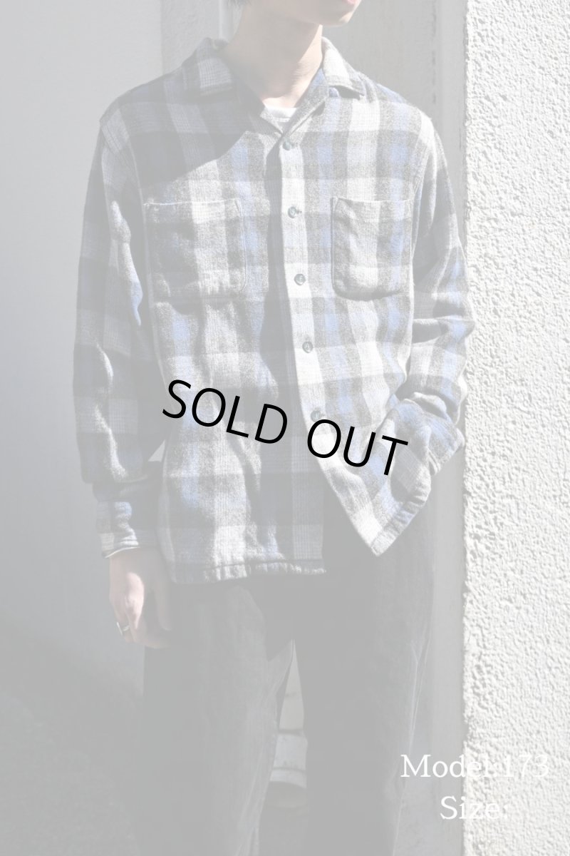 画像5: 60s Used McGregor Wool Open Collar Shirt made in USA (5)