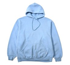 画像1: 90s Used Russell Athletic Blank Sweat Hoodie Sax (1)