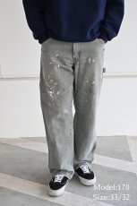 画像8: 00s Used Dickies Duck Carpenter Pants Moss (8)