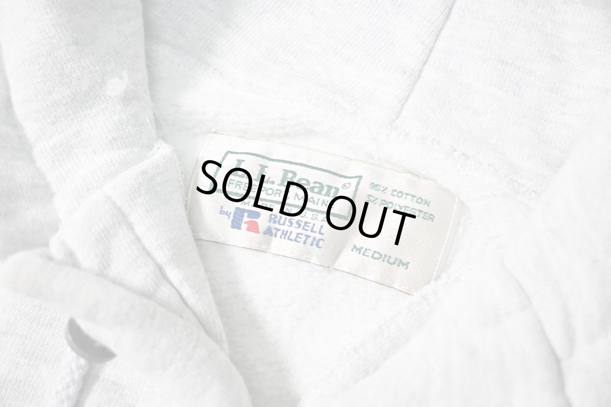 画像4: 90s Used L.L.Bean × Russell Athletic Blank Sweat Hoodie Ash made in USA (4)