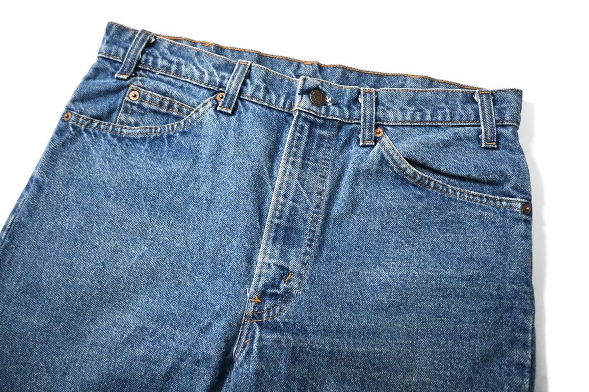 画像2: 80s Used Levi's 517 Cut Off Denim Pants made in USA リーバイス (2)