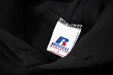 画像4: 00s Used Russell Athletic Blank Sweat Hoodie Black (4)