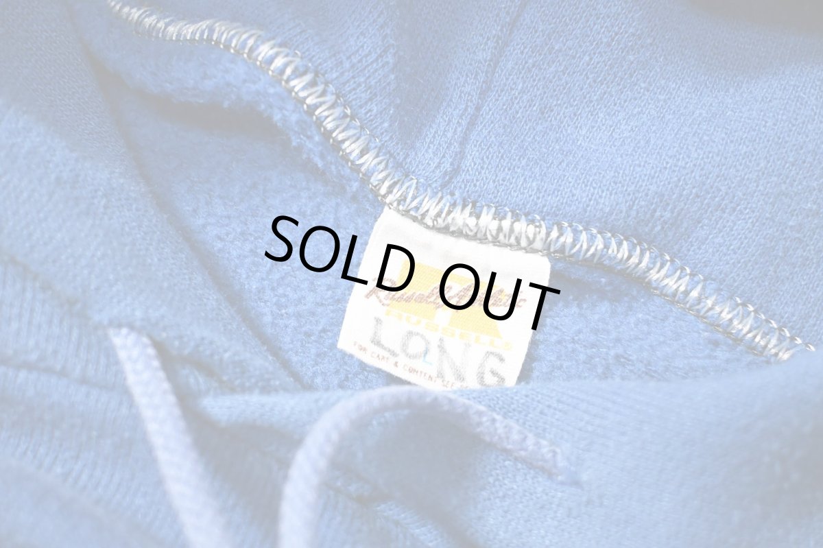 画像4: 70-80s Used Russell Athletic Blank Sweat Hoodie Blue made in USA (4)