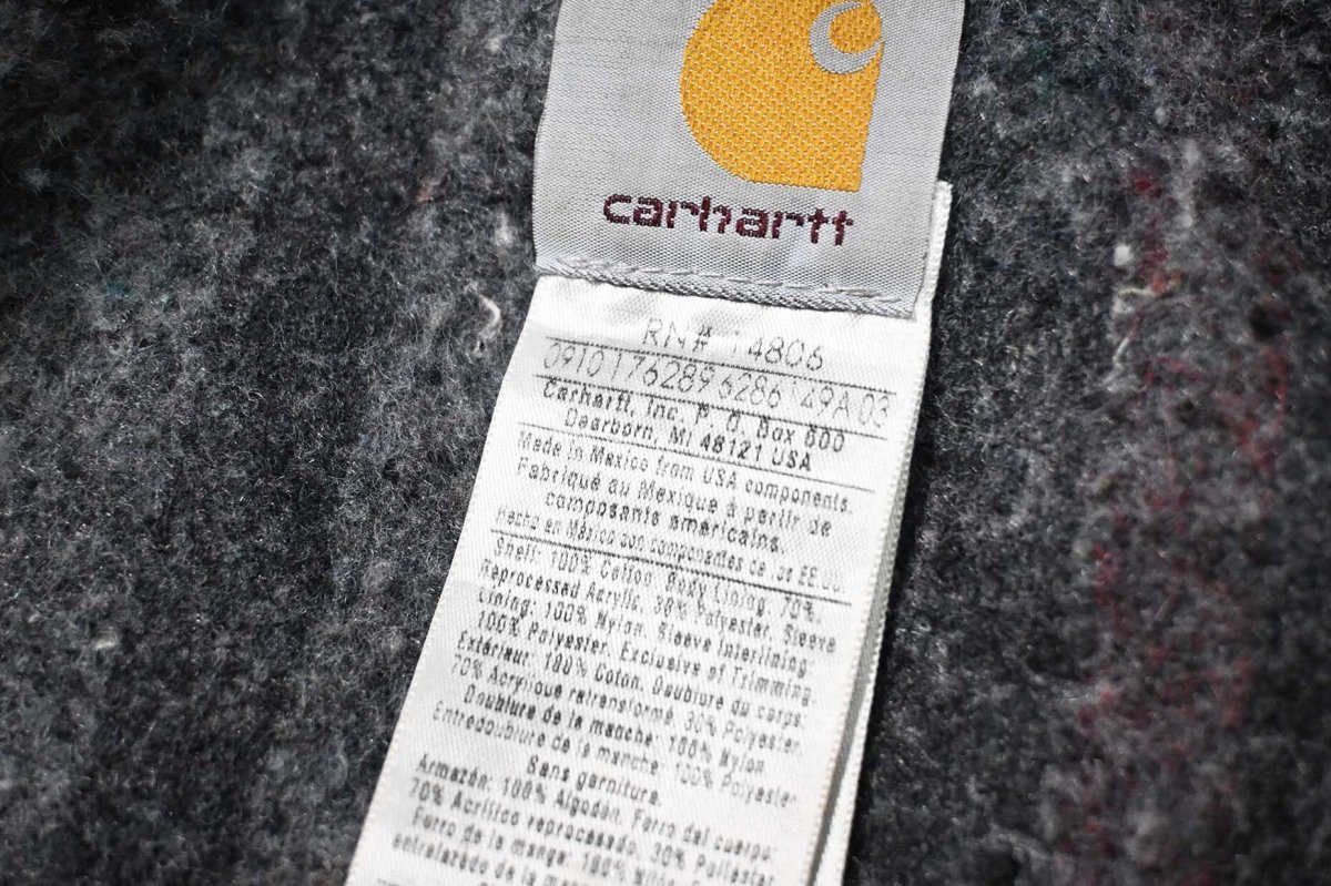 画像7: 10' Used Carhartt Blanket Lined Michigan Chore Coat Dark Brown (7)