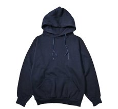 画像1: 70-80s Deadstock Russell Athletic Blank Sweat Hoodie Navy made in USA (1)