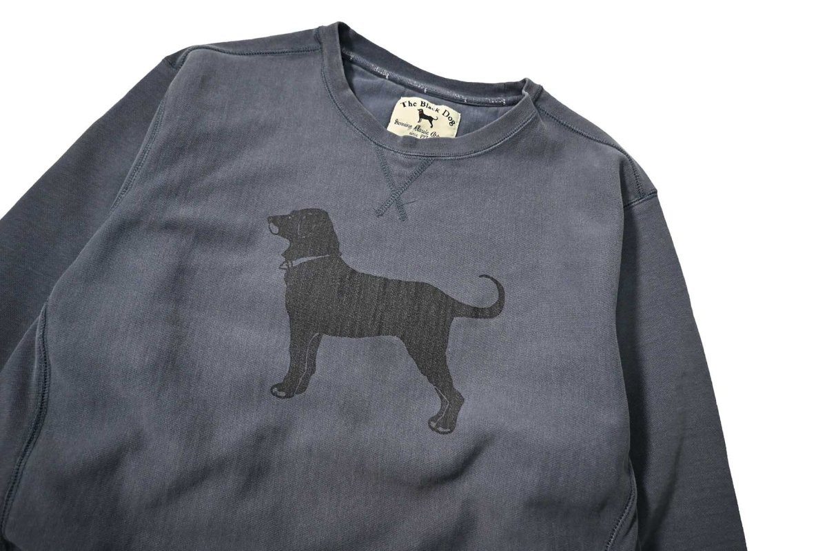 画像2: Used The Black Dog Sweat Shirt Charcoal (2)