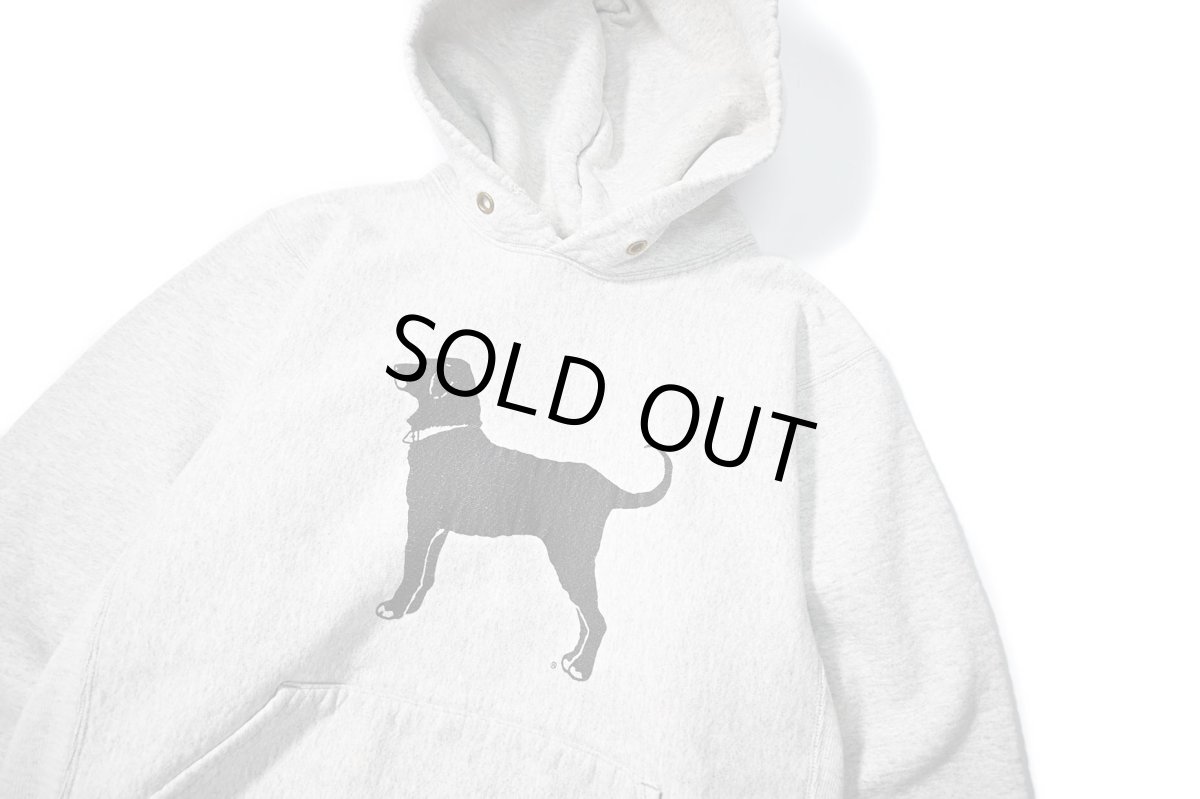 画像2: Used The Black Dog Sweat Hoodie Ash made in USA (2)