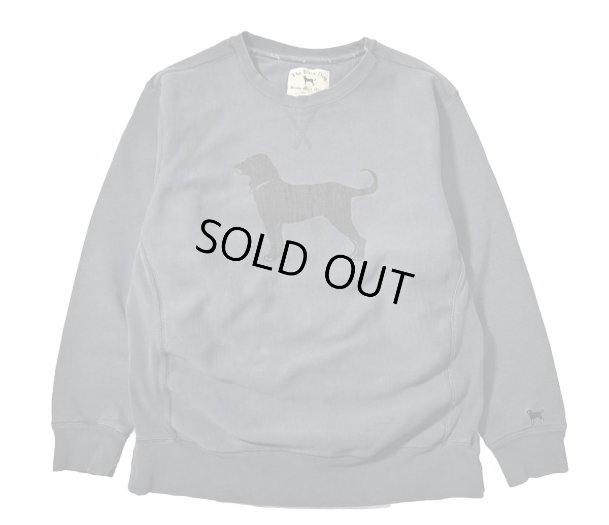 画像1: Used The Black Dog Sweat Shirt Charcoal (1)