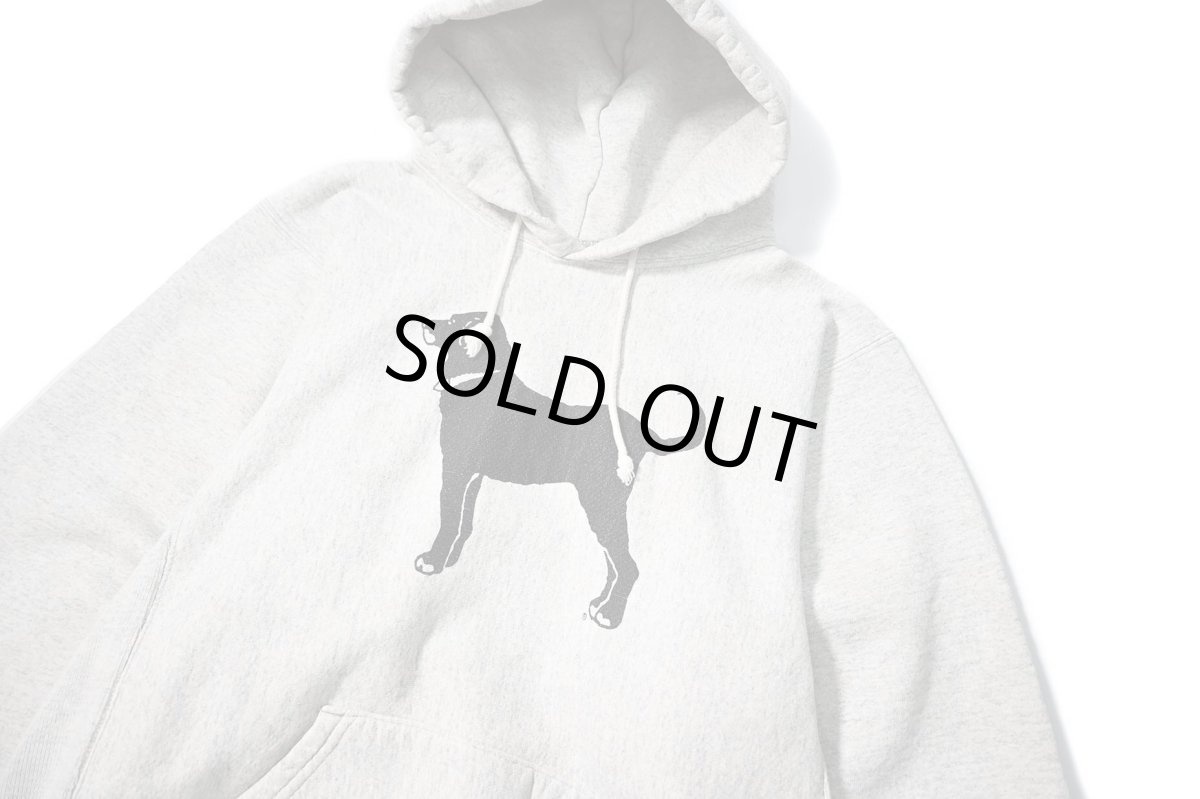 画像2: Used The Black Dog Sweat Hoodie Ash made in USA (2)