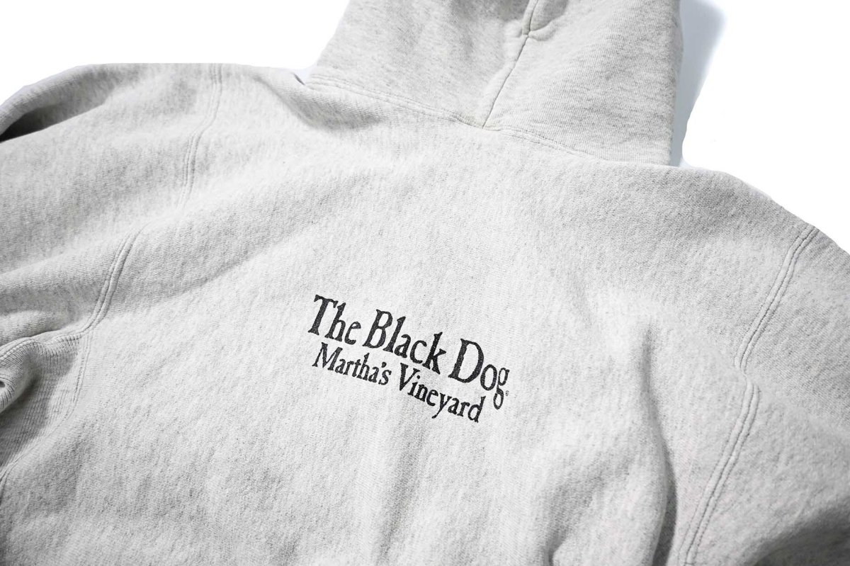 画像5: Used The Black Dog Sweat Hoodie Ash made in USA (5)