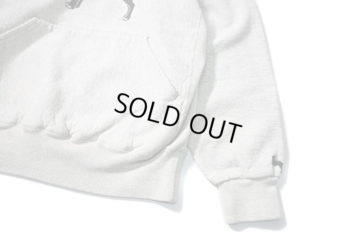 画像3: Used The Black Dog Sweat Hoodie Ash made in USA (3)