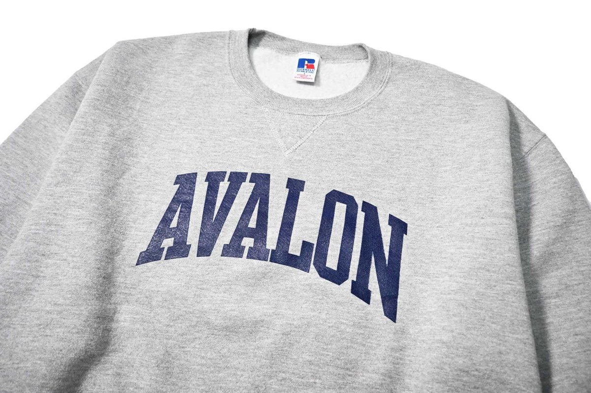 画像2: 90s Used Russell Athletic Print Sweat Shirt "Avalon" (2)