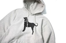 画像2: Used The Black Dog Sweat Hoodie Ash made in USA (2)