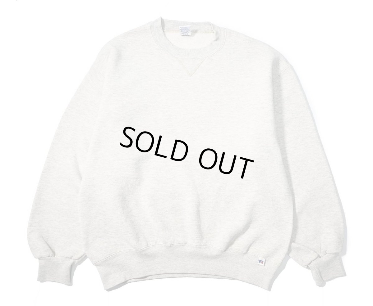 画像1: 90s Used Russell Athletic Blank Sweat Shirt Oatmeal made in USA (1)