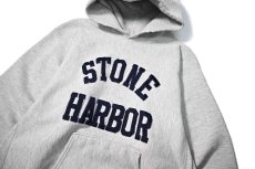画像2: 90s Used Champion Reverse Weave Sweat Hoodie "Stone Harbor" made in USA (2)