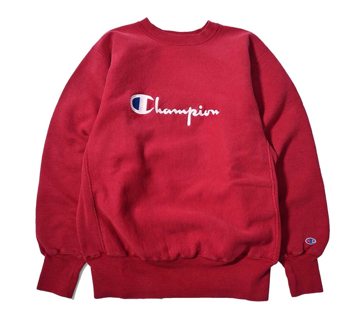 画像1: 90s Used Champion Reverse Weave Sweat Shirt Burgundy made in USA (1)
