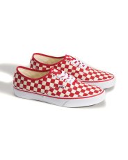 画像2: VANS Authentic Primary Check Racing Red/White バンズ　 (2)
