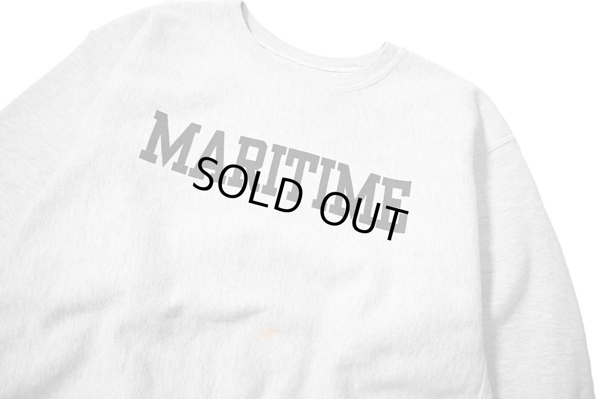 画像2: 00s Used Champion Reverse Weave Sweat Shirt "Maritime" (2)