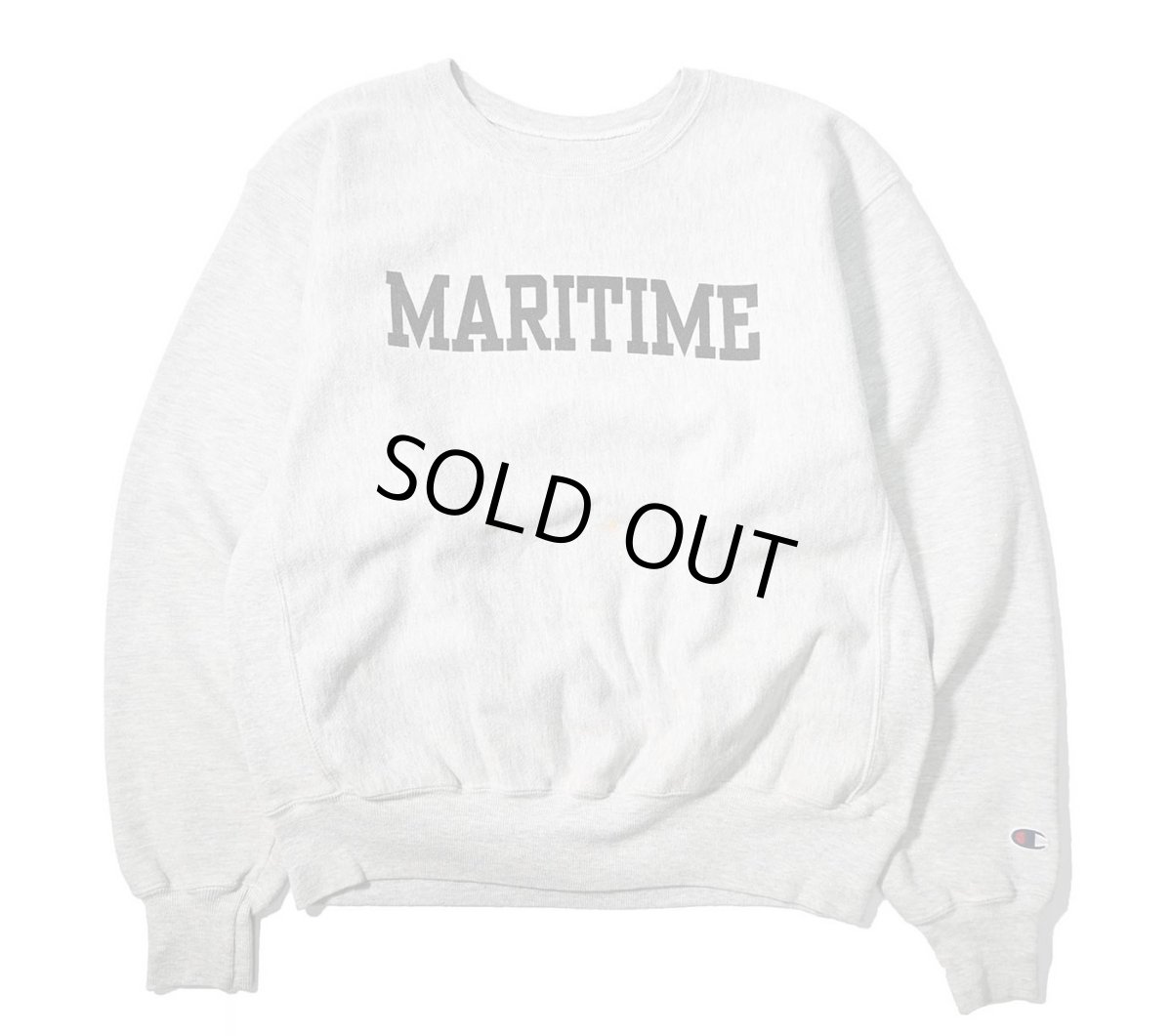 画像1: 00s Used Champion Reverse Weave Sweat Shirt "Maritime" (1)