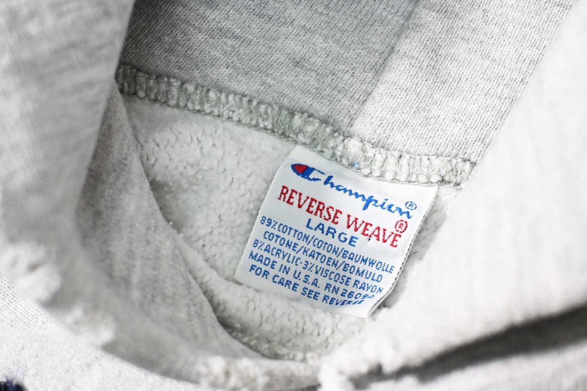 画像4: 90s Used Champion Reverse Weave Sweat Hoodie "Stone Harbor" made in USA (4)