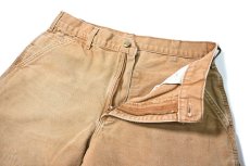 画像6: 17' Used Carhartt Duck Carpenter Pants Brown カーハート (6)