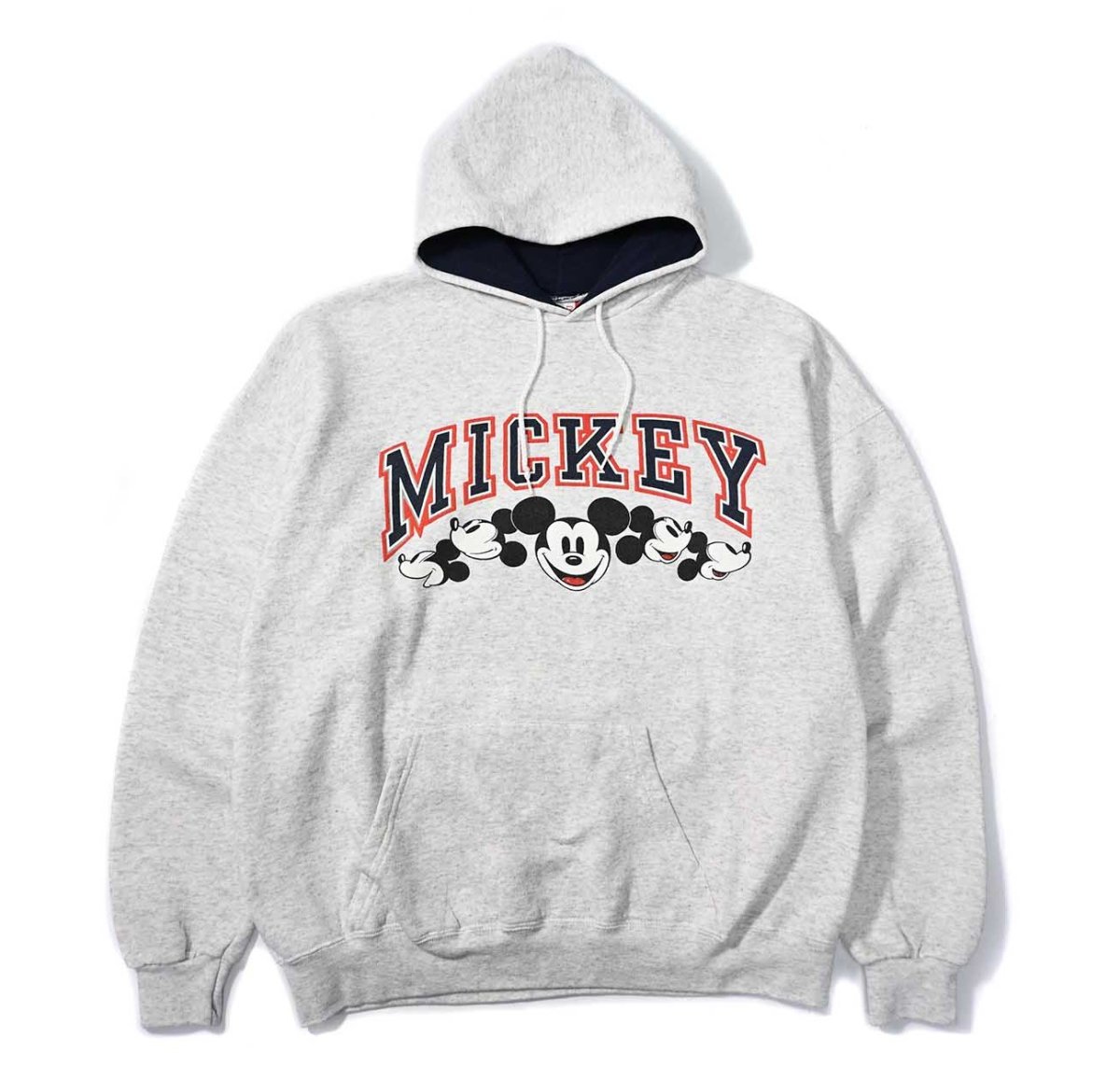 画像1: 90s Used Disney Print Sweat Hoodie Ash made in USA (1)