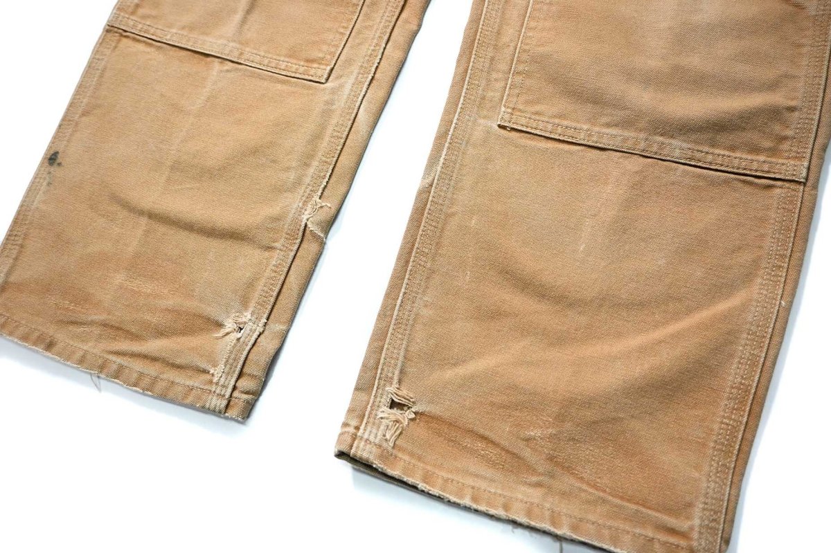 画像4: 00-10s Used Carhartt Duck Double Knee Carpenter Pants Brown カーハート (4)