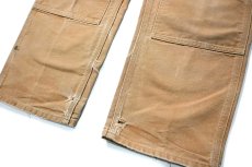 画像4: 00-10s Used Carhartt Duck Double Knee Carpenter Pants Brown カーハート (4)