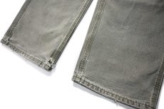 画像3: 17' Used Carhartt Duck Carpenter Pants Moss カーハート (3)